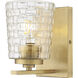Saben Indoor Wall Sconce Wall Light in Vintage Brass